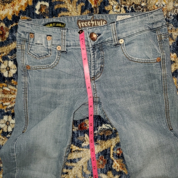Freestyle Boot Cut Whisker Wash Jeans - Picture 9 of 11